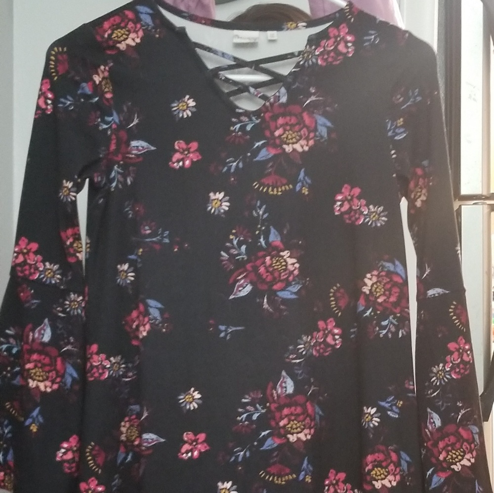 Girls Mudd Long-Sleeve Dress